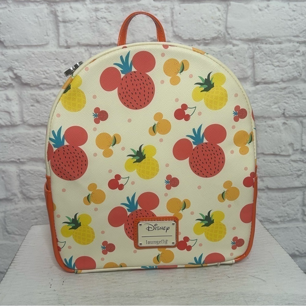 Loungefly Disney Mickey Mouse Spring Fruit Mini Backpack - Picture 5 of 14